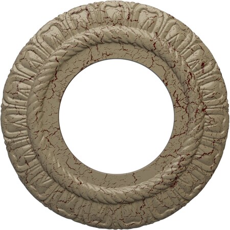 Claremont Ceiling Medallion (Canopies up to 5 5/8"), 9"OD x 4 1/2"ID x 1/2"P, Gobi Desert Crackle